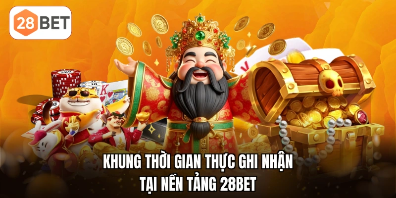 Khung thời gian thực ghi nhận tại nền tảng 28BET